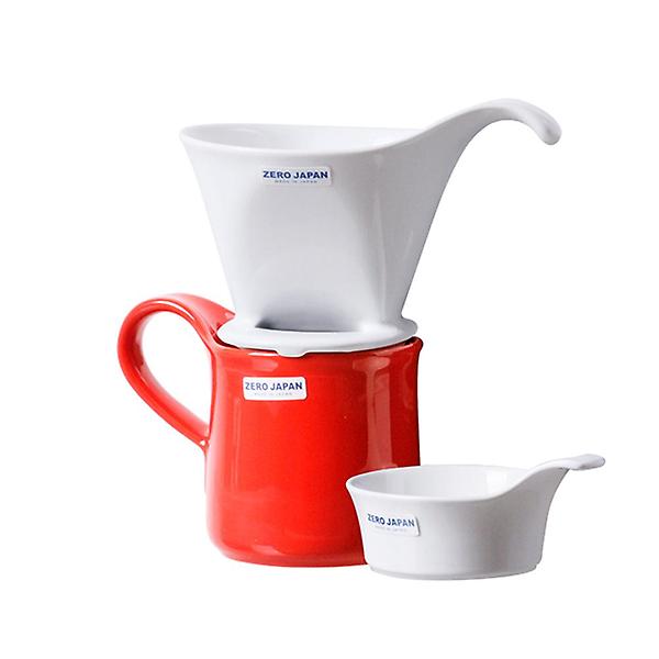  제로재팬 핸드드립세트 화이트 (ZG-007WH) 도자기 커피드리퍼 머그컵 세트