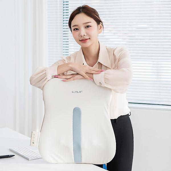  [카프] 의자형 무선 등 허리 안마기 KF-WM08 온열 찜질 차량용  휴대용