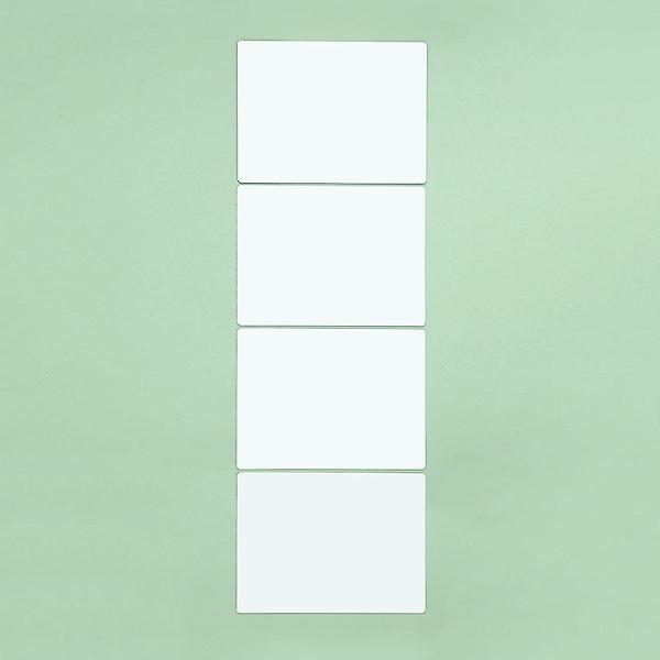  벽에 붙이는 안전 아크릴 거울 4p 20x30cm 부착식거울