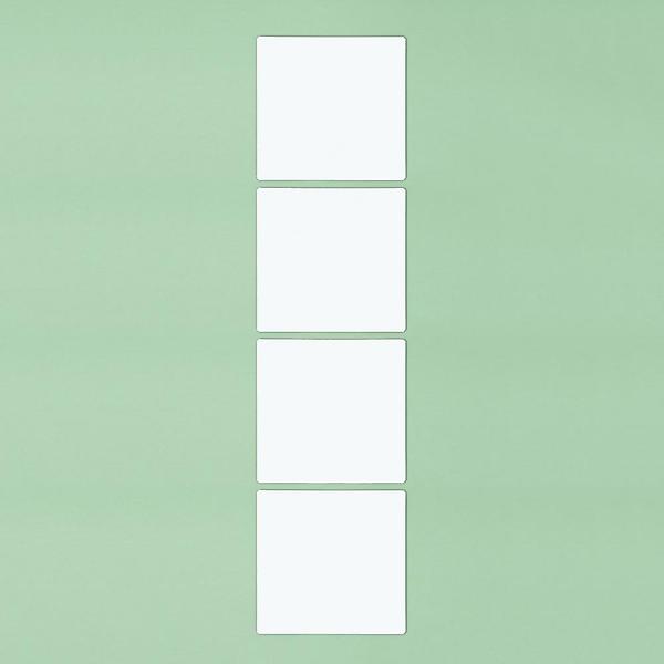  벽에 붙이는 안전 아크릴 거울 4p 40x40cm 화장실거울
