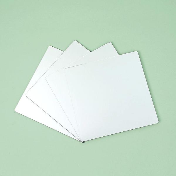  벽에 붙이는 안전 아크릴 거울 4p 40x40cm 화장실거울