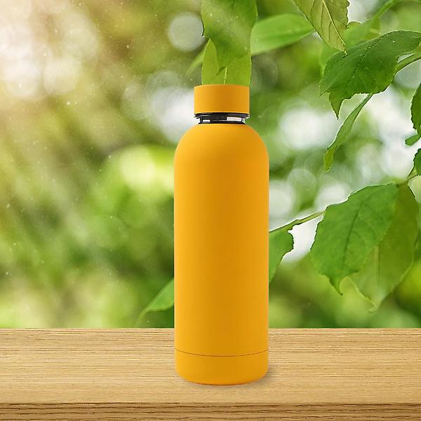  비비드 이중스텐 진공 보온병(500ml) (옐로우)
