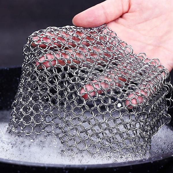  반영구 스텐링 수세미 2p세트(원형) (10cm) 쇠수세미