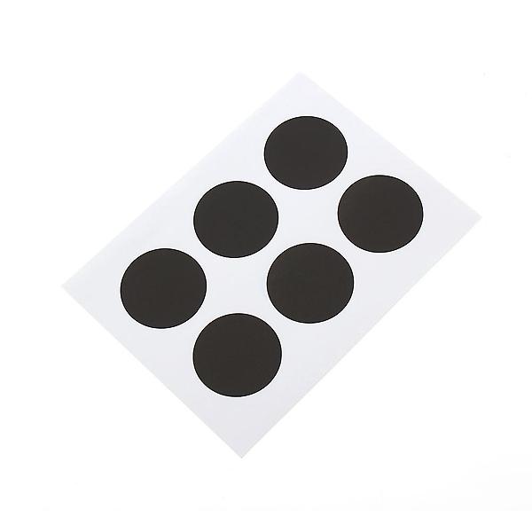  30mm 컬러 원형 스티커 60매세트(블랙) 동그란스티커