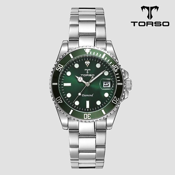  토르소 이카로스 다이아몬드 워치 남성 메탈시계 T502M-SGS