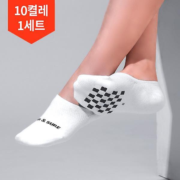  10켤레 1세트/특허 논슬립 남성 여성 페이크 삭스
