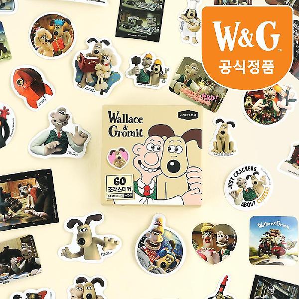  [공식정품]월레스와 그로밋 조각스티커