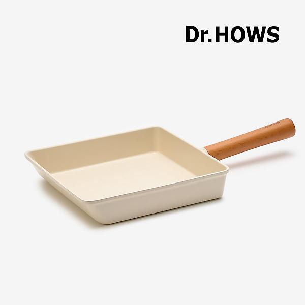  닥터하우스 오미자 인덕션호환 계란말이 사각팬 22cm (크림)