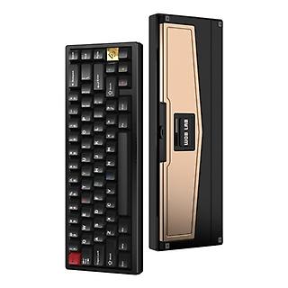 WOB [WOB/ZEN65-BLACK] WOB ZEN65 풀 알루미늄 기계식 커스텀 무선 키보드 블랙 바이올렛축