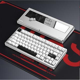 WOB [WOB/RAINY75-RT-MKSILVER] WOB Rainy75 RT 풀 알루미늄 게이밍 유선 키보드 실버