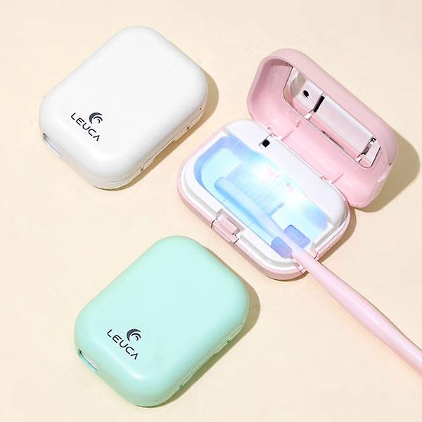  루카 국산 투케어 충전식 휴대용 무선 UV LED 칫솔 살균 소독기 C2D301