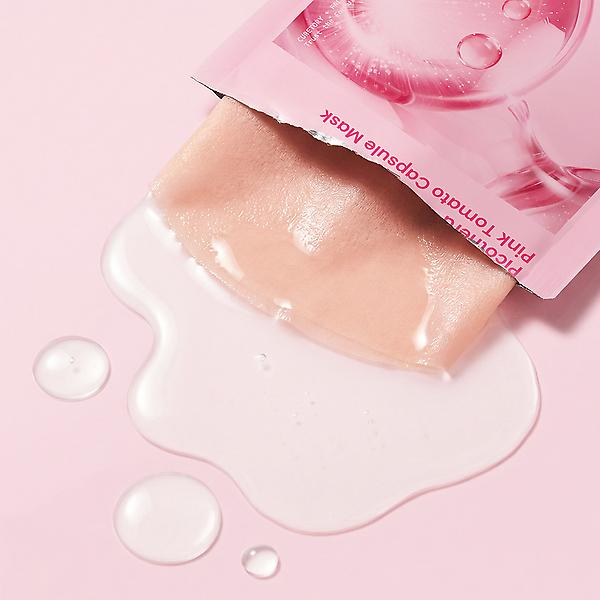  큐어토리 멜라펄 토닝팩 핑크토마토 캡슐 미백 기미 마스크팩 23ml
