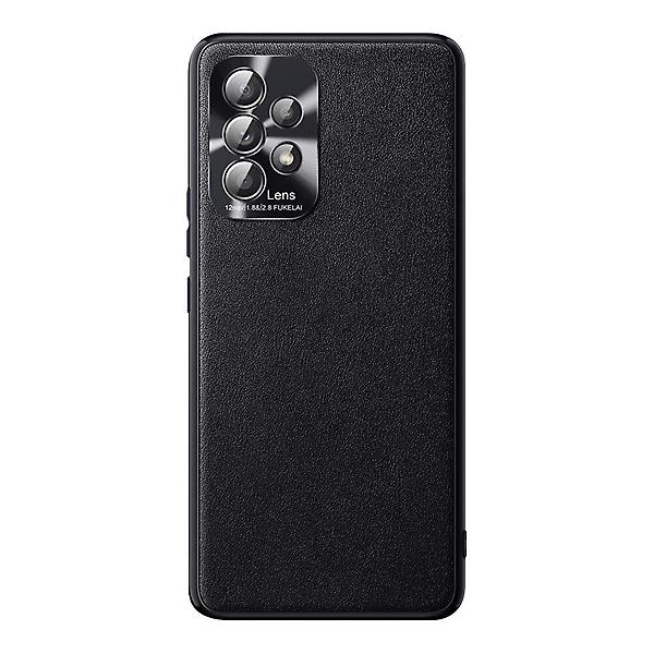  갤럭시 A52 5G (A526)메탈 카메라 풀커버 가죽 케이스