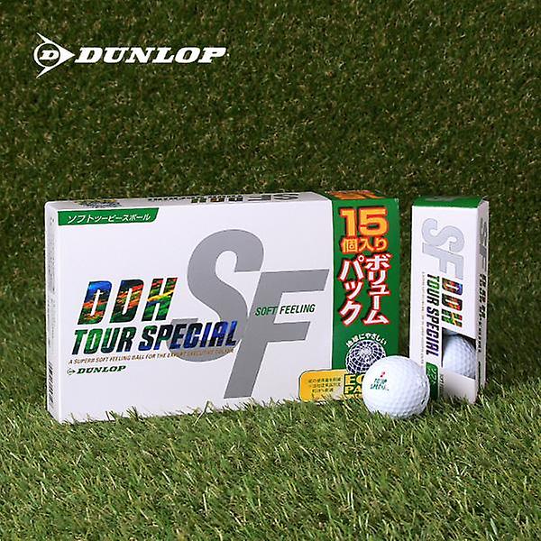 던롭 2피스 골프공 DDH 소프트필링 III 15구 비거리 장타 골프볼