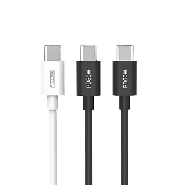  필로 60W PD C to C 고속 충전 케이블 1.2M 3개입 세트