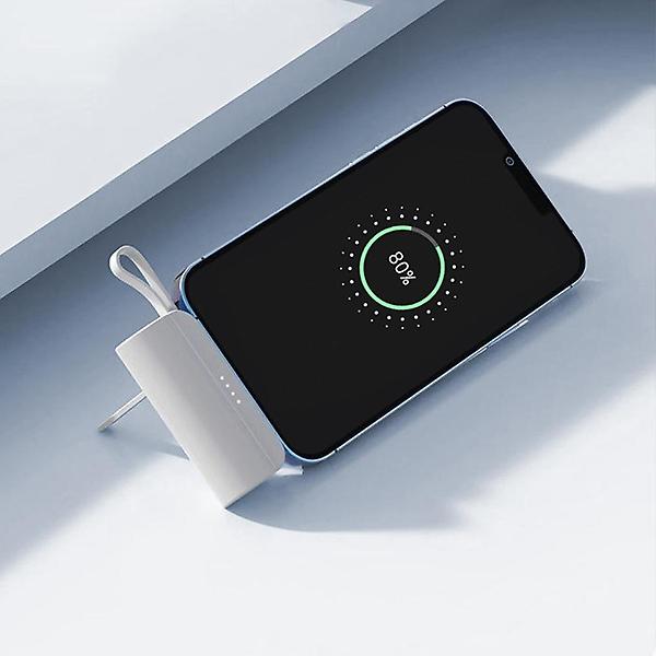  필로 5000mAh 미니 일체형 도킹형 보조배터리 듀얼C타입 DSTM-C-02