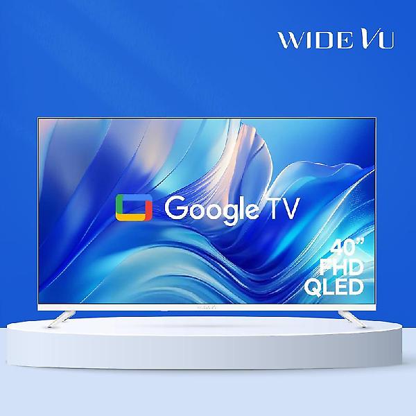  와이드뷰 40인치 FHD QLED 화이트 구글 스마트 티비 GTWV400FHDQ11