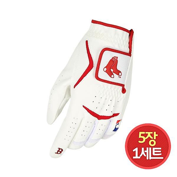  5장1세트/MLB골프 NEW 보스턴레드삭스 기능성합피장갑