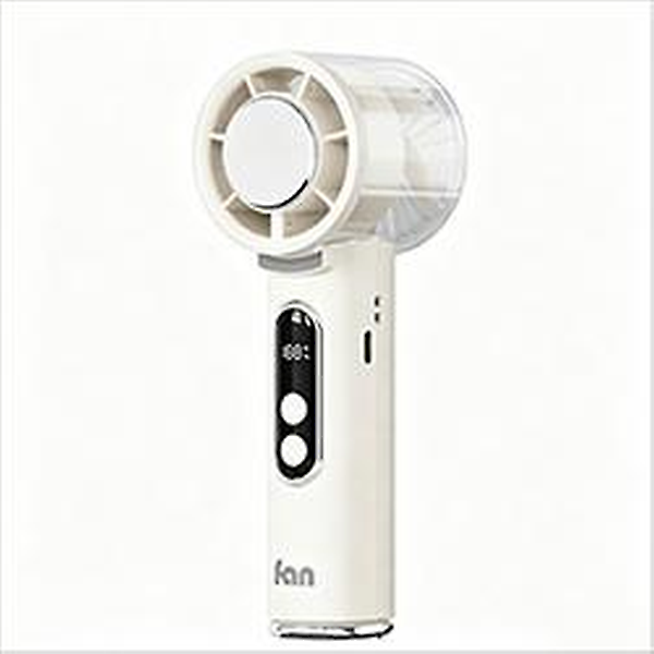  휴대용선풍기 미니 선풍기 에어컨 냉각 손풍기 무선 목걸이 핸디 접이식 쿨링 화이트