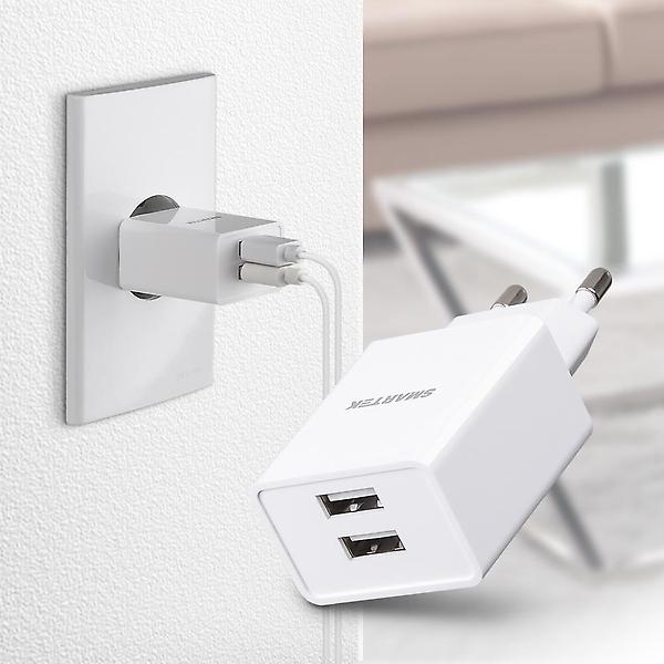  스마텍 2A/5V 2구 USB 2포트 고속충전기 STC-3000