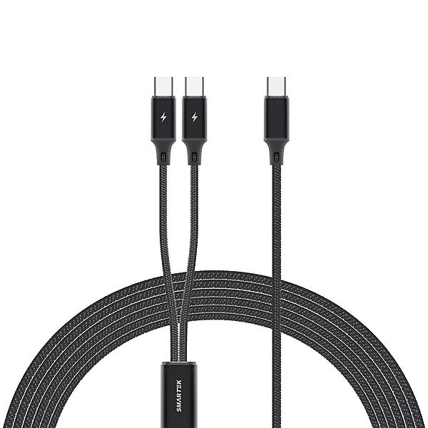  스마텍 PD30W 고속충전 2in1 멀티케이블 1.5m (C타입/8핀)