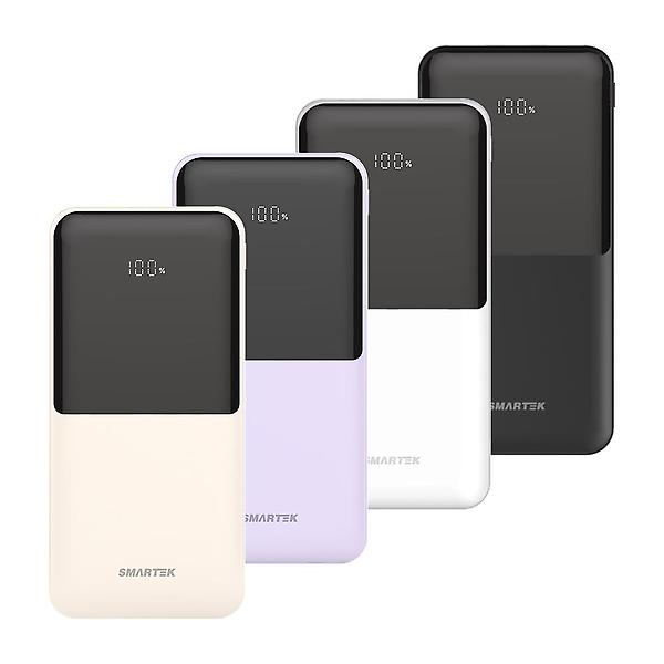  스마텍 LED 3포트 여행용 고속 충전 보조배터리 10000 C타입 USB STPB-QB1