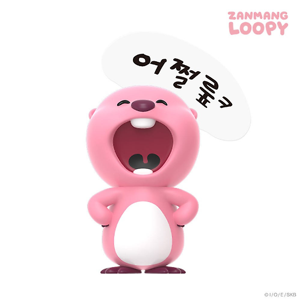  잔망루피 모니터 피규어 당당
