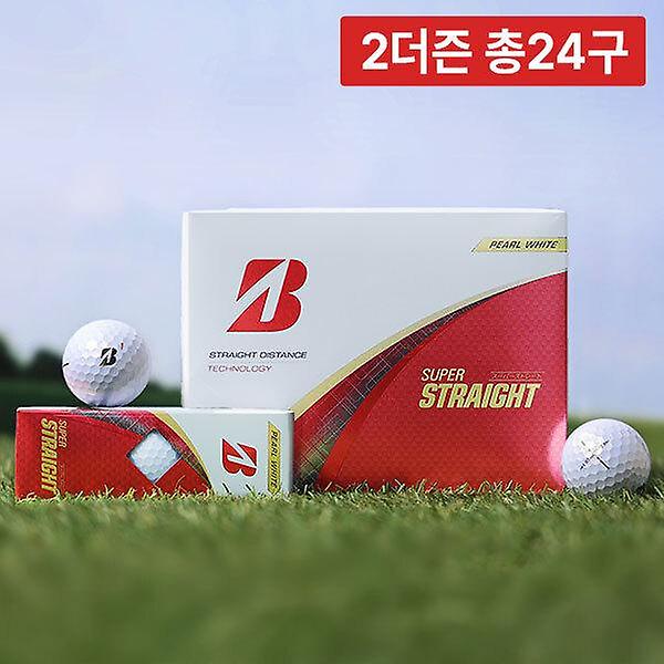  2박스 총24구/브리지스톤 슈퍼 스트레이트 테크놀로지 3피스 골프공