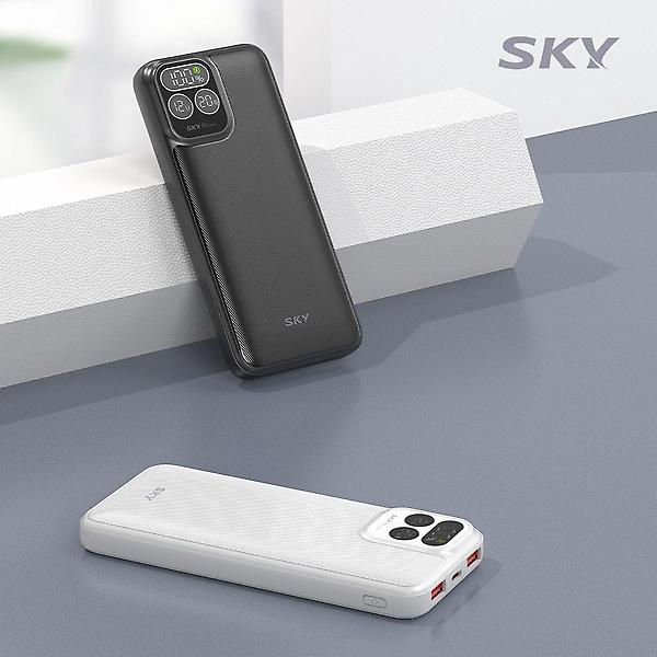  스카이 필 PD10 22.5W LCD 디스플레이10000mAh 고속 충전 보조배터리