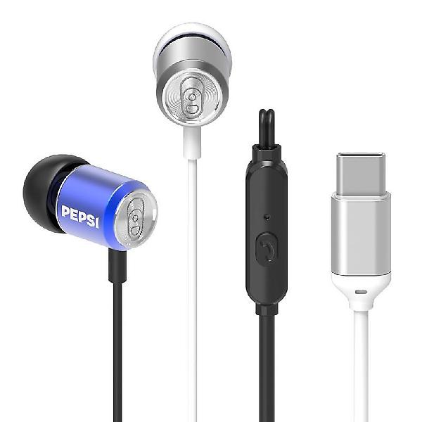  펩시 C타입 커널형 알루미늄 줄꼬임 방지 유선 이어폰 PEP-CEG2