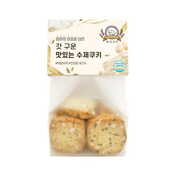  에이쿠키 검은깨쿠키 120g 수제쿠키 참깨과자 답례품 선물 카페 디저트