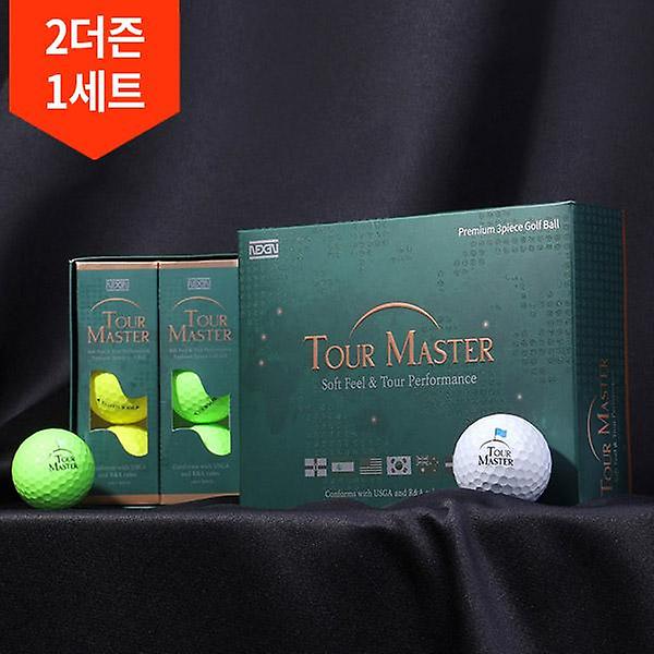  2더즌 총24구/넥센 투어 마스터 소프트필 퍼포먼스 프리미엄 3피스 골프공 고반발 비거리 볼