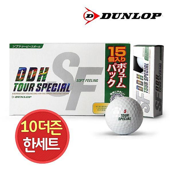  10박스 150구 던롭 2피스 골프공 DDH 소프트필링 III 15구 비거리 장타 골프볼