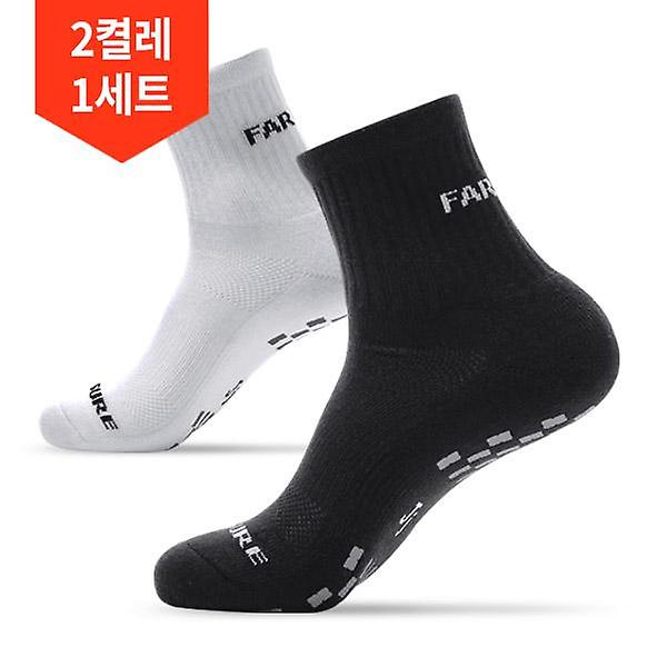  2켤레1세트/특허 논슬립 남성 중목 골프양말