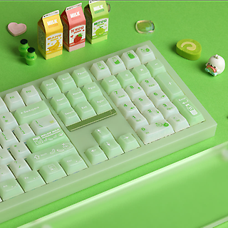 SPM [SPM/SPM-PL108W-MMYSE] SPM PL108W 아라 메론우유 유무선 풀배열 사무용 기계식키보드 메론우유, KTT 잎새