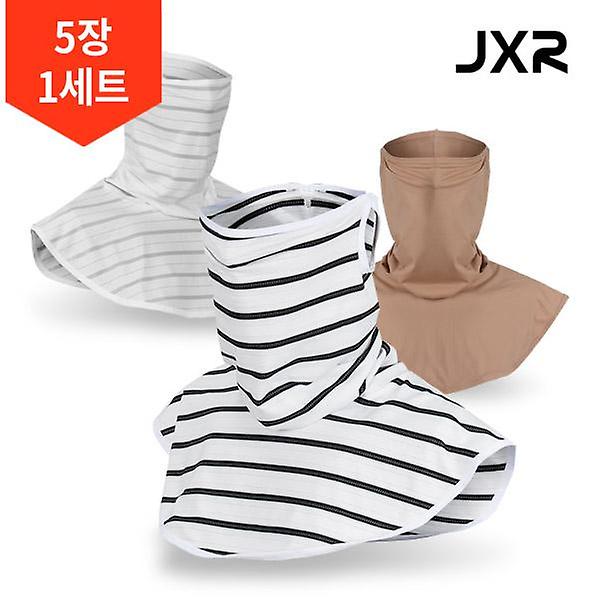  5장1세트/ JXR 숨쉬기편한 알래스카 메쉬 귀걸이 숄더 골프 스포츠 마스크 UV차단 얼굴햇빛가리개