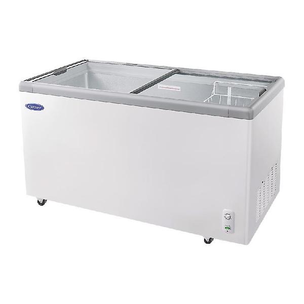  캐리어 냉동고 423L 저소음 유리도어 CSDHD500WA 아이스크림 냉동식품