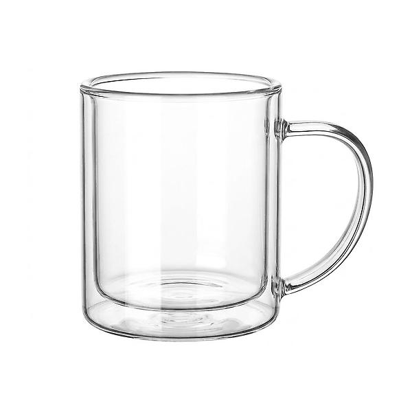  더블월 이중 내열 유리컵 300ml 클리어 말차라떼 유리 머그컵