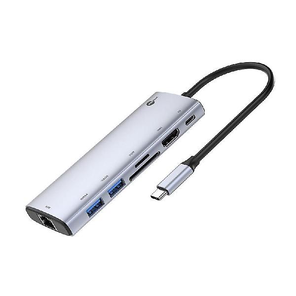  엠피맨 C타입 7포트 멀티 허브 USB 3.0 HDMI 4K 60HZ 랜선 노트북 맥북
