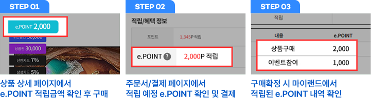 e.POINT 적립 안내