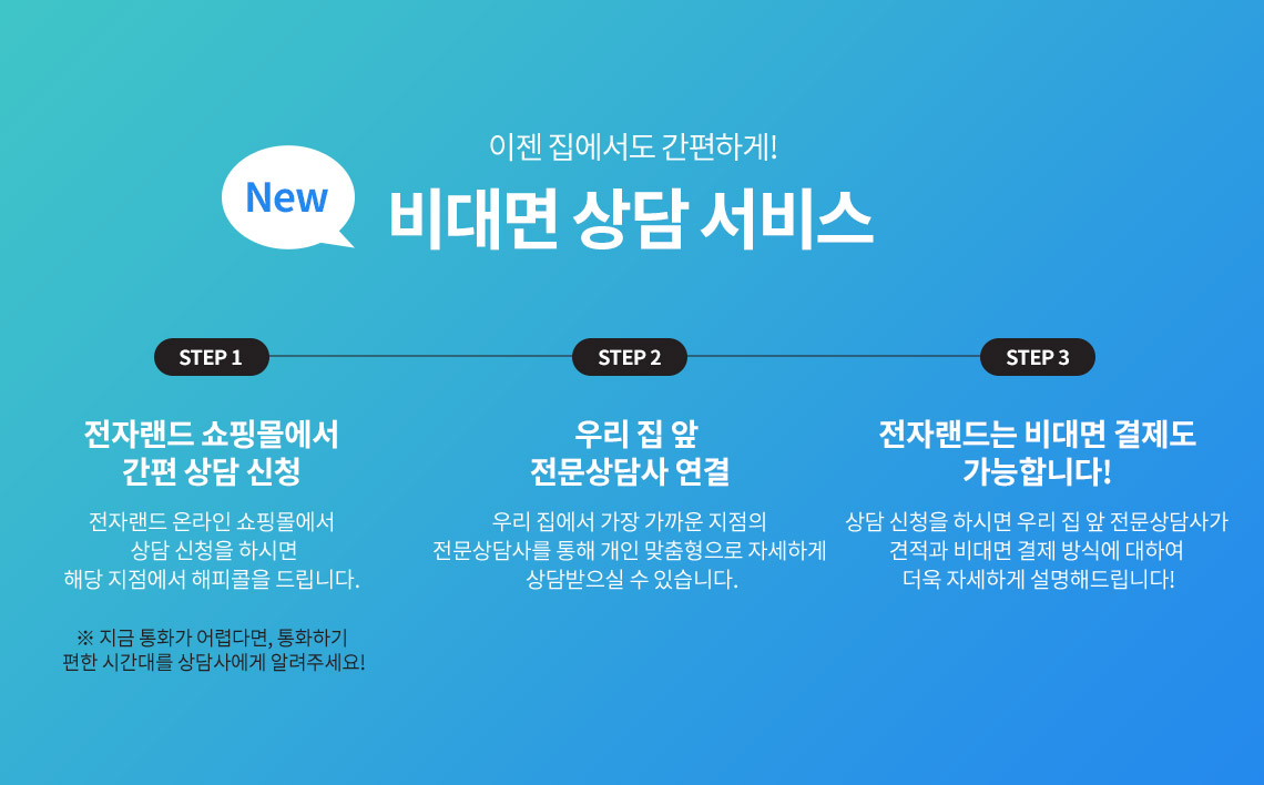 코로나 19비켜! 고객님의 안전을 위한 전자랜드의 비대면 상담 서비스