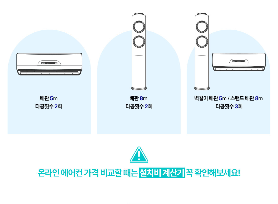 온라인 에어컨 가격 비교할 때는 설치비 계산기 꼭 확인해보세요!